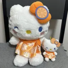 サンリオ　フルーツポンチ　キティ　ぬいぐるみ　ポーチ　マスコット
