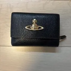 Vivienne Westwood 三つ折り財布 がま口 ブラック - メルカリ