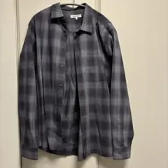 GLOBAL WORK サラサマレギュラーシャツ長袖　Sサイズ