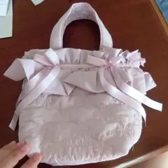 Maison de FLEUR ピンクハンドバッグ