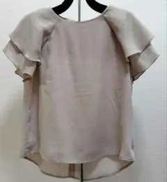 SENSE OF PLACE ベージュ フリル袖 トップスフリーサイズ