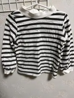 ストライプ バルーンスリーブ Tシャツ