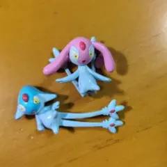 ポケモン　クリッピングフィギュア　アグノム＆エムリット