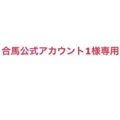 合馬公式アカウント1様専用