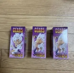 ワンピース ワールドコレクタブルフィギュア GEAR5 3個セット