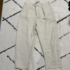 【美品】カーブタックパンツ ベージュ