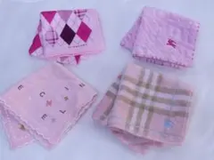 ★レディース　タオルハンカチなど　バーバリー３枚/セリーヌ１枚