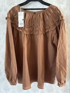 【新品】 サマンサモスモス SM2 ◎2WAYギャザーブラウス