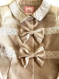 入学式　卒業式　メゾピアノ　女の子　Girl スカート　ベージュ リボン セット