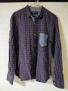 BEAMS ビームス　チェック柄シャツ 綿100% Mサイズ