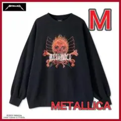 【新品】METALLICA ドクロ　プルオーバー　トレーナー　黒　Mサイズ
