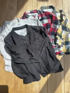 無印良品　長袖シャツ　キッズ90-110