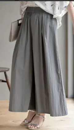 rps フロントタックイージーパンツ　フリーサイズ　グレー