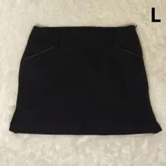 【美品】アディダス ゴルフスカート Lサイズ ブラック ウエスト67 定番