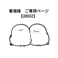 春海様ご専用ページ
