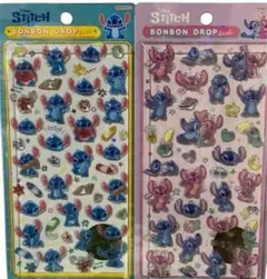 スティッチ　ボンボンドロップシール　正規　ディズニー　シール　2枚セット