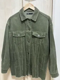 ZARA ザラ コーデュロイジャケット オーバーサイズジャケット ミリタリー