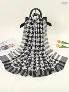 タグ付き　SHEIN千鳥柄スカーフ 180x90cm