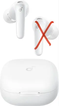Soundcore P31i ホワイト ワイヤレスイヤホン 左耳+充電ケースのサムネイル