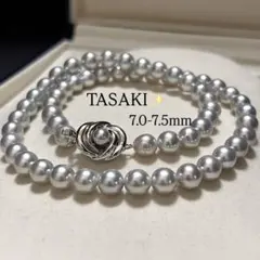 K14WG/超大珠/9.0mm✨田崎真珠 あこや ブルーグレーパール ネックレス