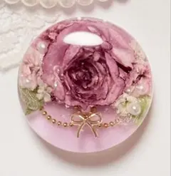 ka-22 ハンドメイド レジン ヘアゴム ブローチ ポニーニック