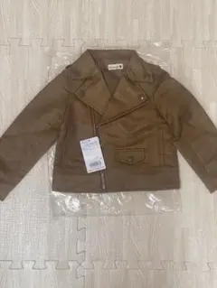 スウェード　ライダースジャケット 110cm ブランシェス　ブラウン