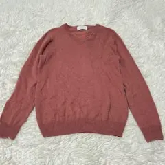 UNITED ARROWS カシミヤブレンドVネックセーター　ピンク　S