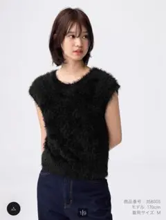 GU フェザーヤーンニットプルオーバー(半袖)Z+E 3XL