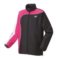 YONEX 70081 ウォームアップジャケット 男女兼用Sサイズ 黒/ピンク