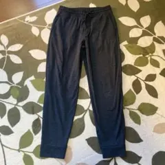 ダークグレー ジョガーパンツ ゴムウエスト