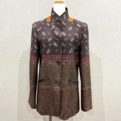 【美品】ETROエトロ　ノーカラージャケット 40マオカラージャケットのサムネイル