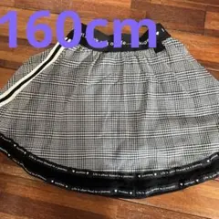チェック柄フレアスカート インナー付き