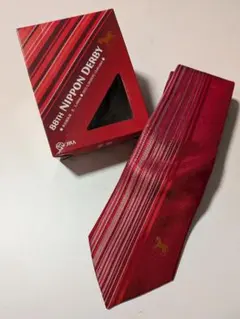 88th NIPPON DERBY ネクタイ 赤