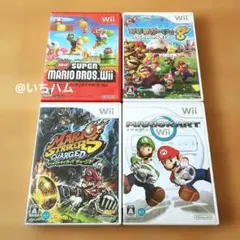 New スーパーマリオブラザーズ、マリオパーティ 8等　Wiiソフト4本セット