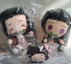 鬼滅の刃 竈門禰豆子 ちょこのっこぬいぐるみ 3点