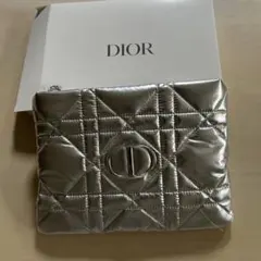 【新品未使用】　DIOR ディオール シルバー ポーチ 最新　ノベルティ