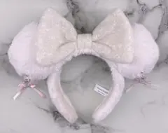 ディズニー カチューシャ ピアス ホワイト