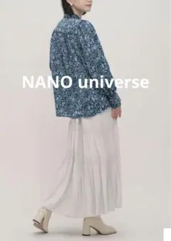 美品⭐︎NANO universe⭐︎LB.03/ボタニカルプリントブラウス