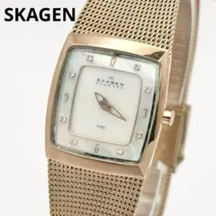 SKAGEN ホワイトシェル クォーツ レディース腕時計 338のサムネイル