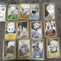 ヒロアカ原画展　箔押しクリアカードコレクション　12枚セット