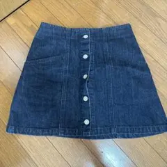 エモダ　ボタン付きミニスカート　台形スカート
