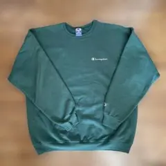 Champion ダークグリーン スウェット Lサイズ