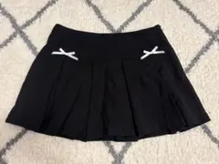 【SHEIN】Dazy ミニスカート プリーツスカート ブラック リボン