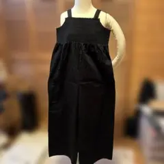 黒 コットンサロペットのサムネイル