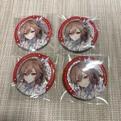 にじさんじ 8周年 グリッター缶バッジ　フレン・E・ルスタリオ 4個