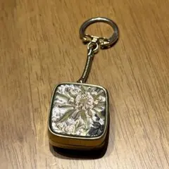 レア SANKYO 彫金 彼岸花 オルゴール 白鳥の湖 キーホルダー レトロ