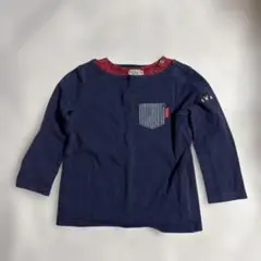 DOUBLE.B ネイビー 長袖カットソー