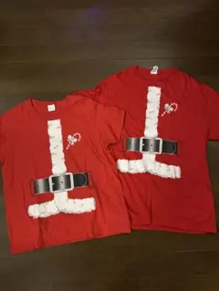 サンタクロース風Tシャツ 2枚セット