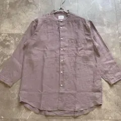 新品❗️ARMEN【アーメン】UTILITY ￼バンドカラーシャツ 茶色 - メルカリ