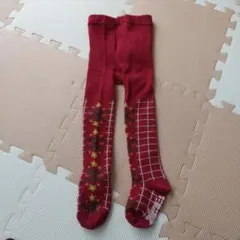 プチジャム タイツ 赤 ベビー キッズ 80 90サイズ
